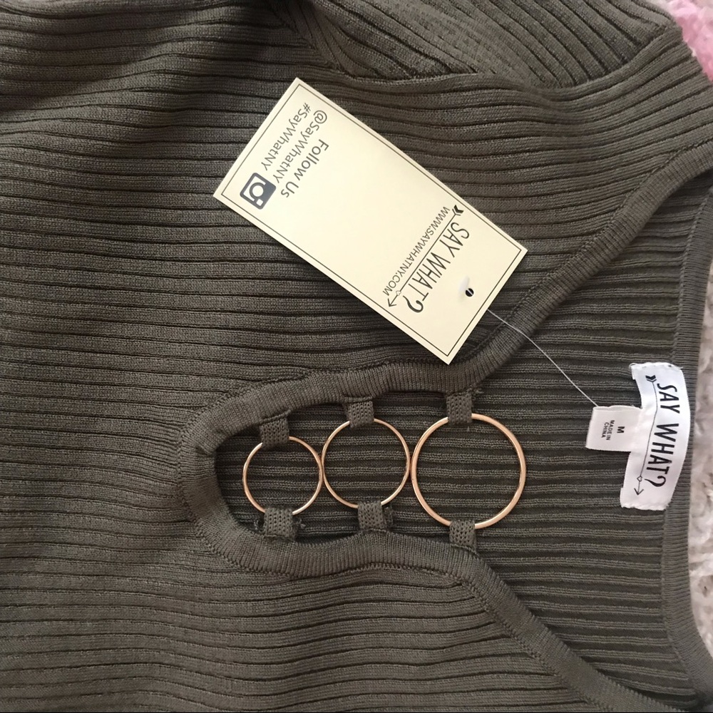 Olive Bodycon Dress - Picture 4 of 5